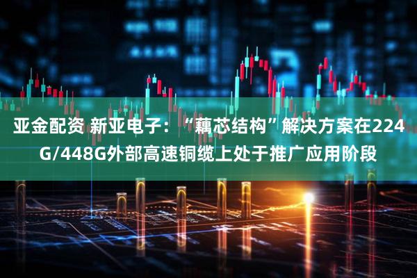 亚金配资 新亚电子：“藕芯结构”解决方案在224G/448G外部高速铜缆上处于推广应用阶段